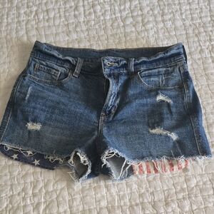 Denim Distressed Women's Shorts
